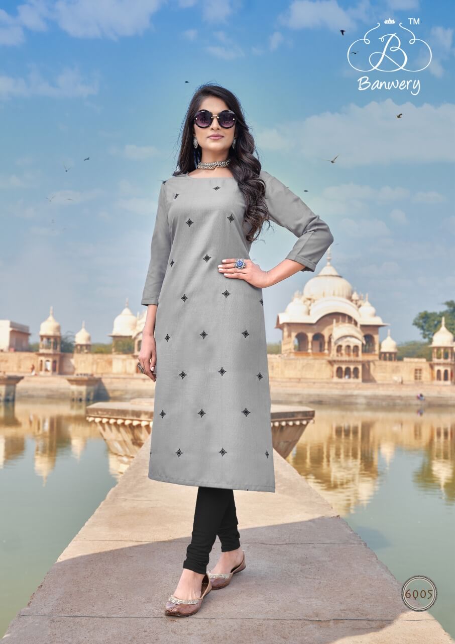 Banwery  Presents Blend  Vol  6  Casual Wear Printed Kurti Collection