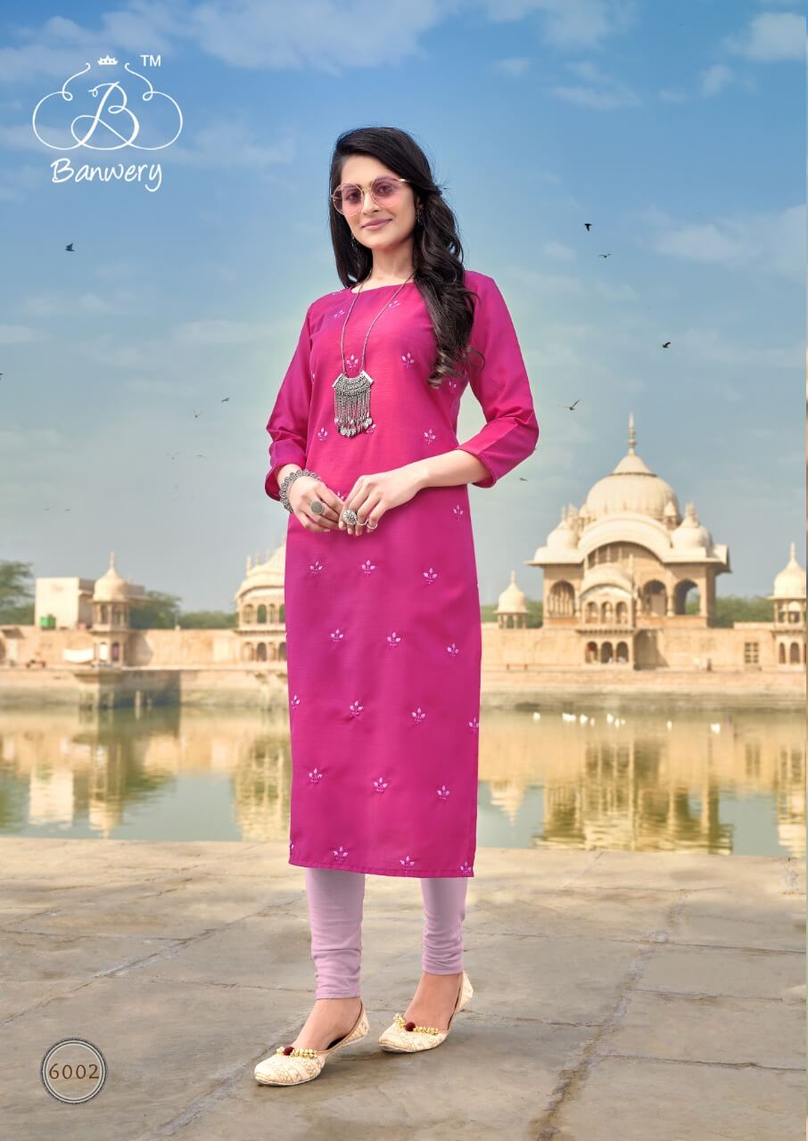 Banwery  Presents Blend  Vol  6  Casual Wear Printed Kurti Collection