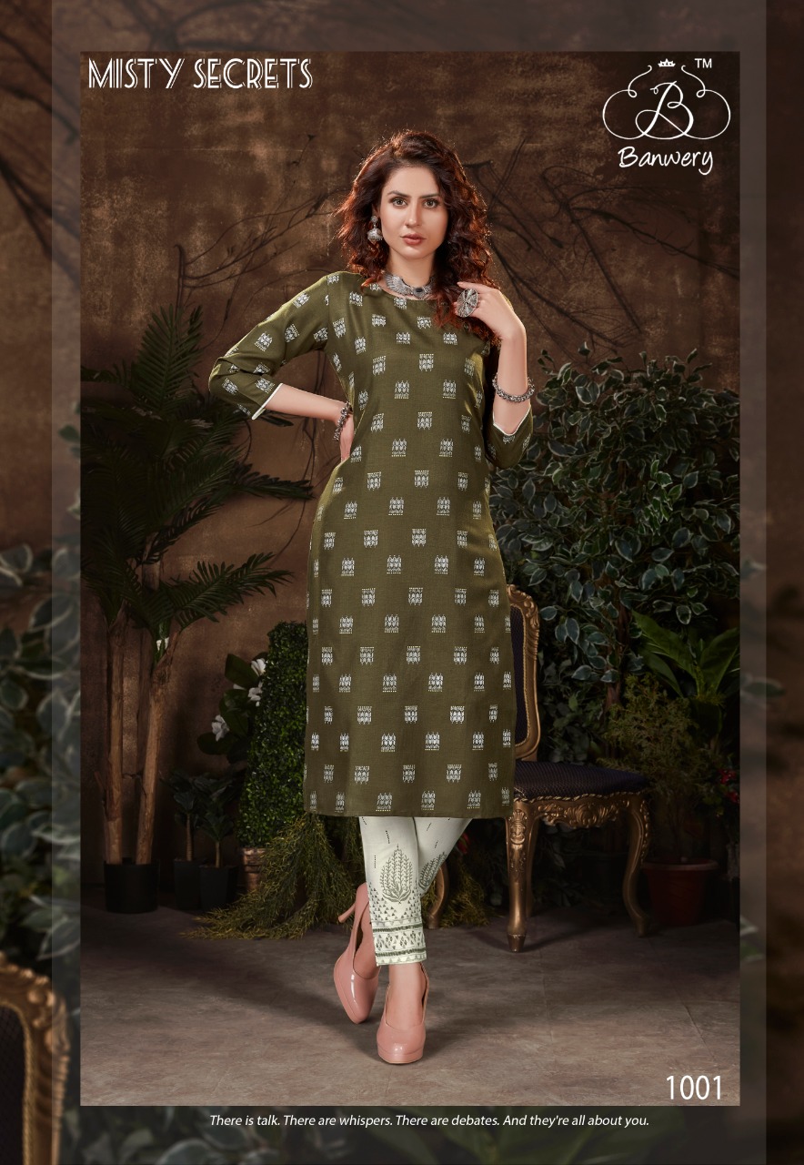 Banwery Presents  Bell Bottam  Kurti With Bottom Collection