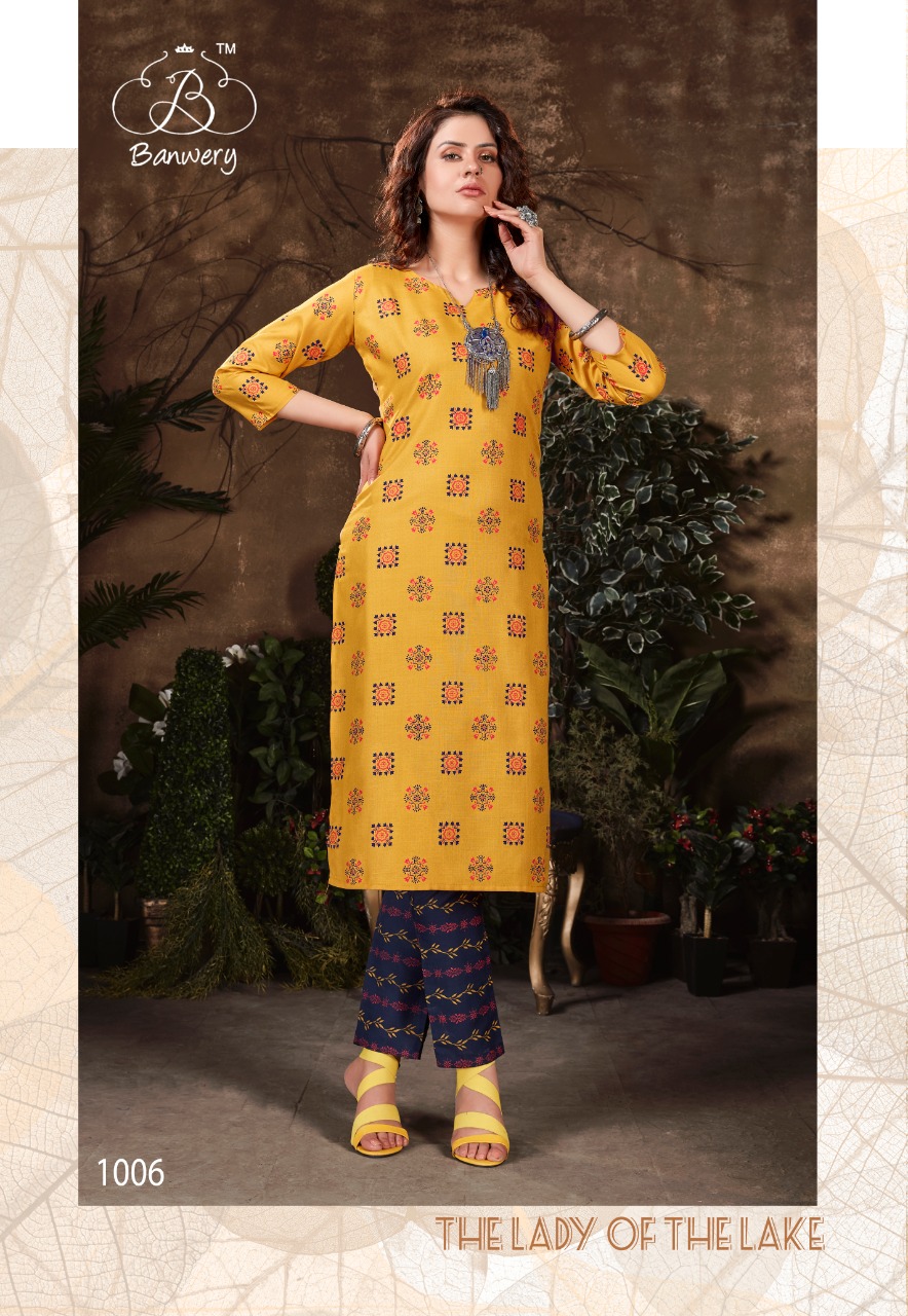 Banwery Presents  Bell Bottam  Kurti With Bottom Collection