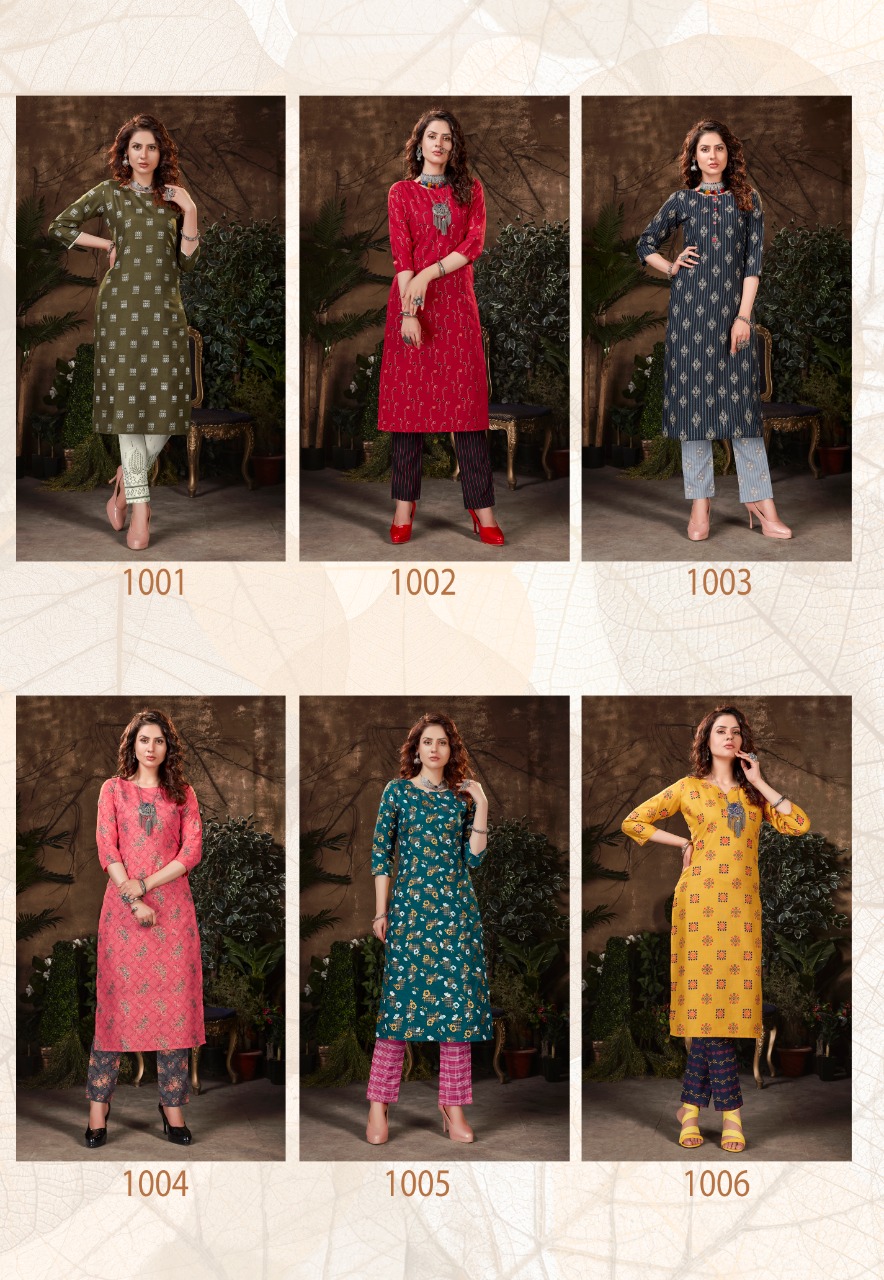 Banwery Presents  Bell Bottam  Kurti With Bottom Collection