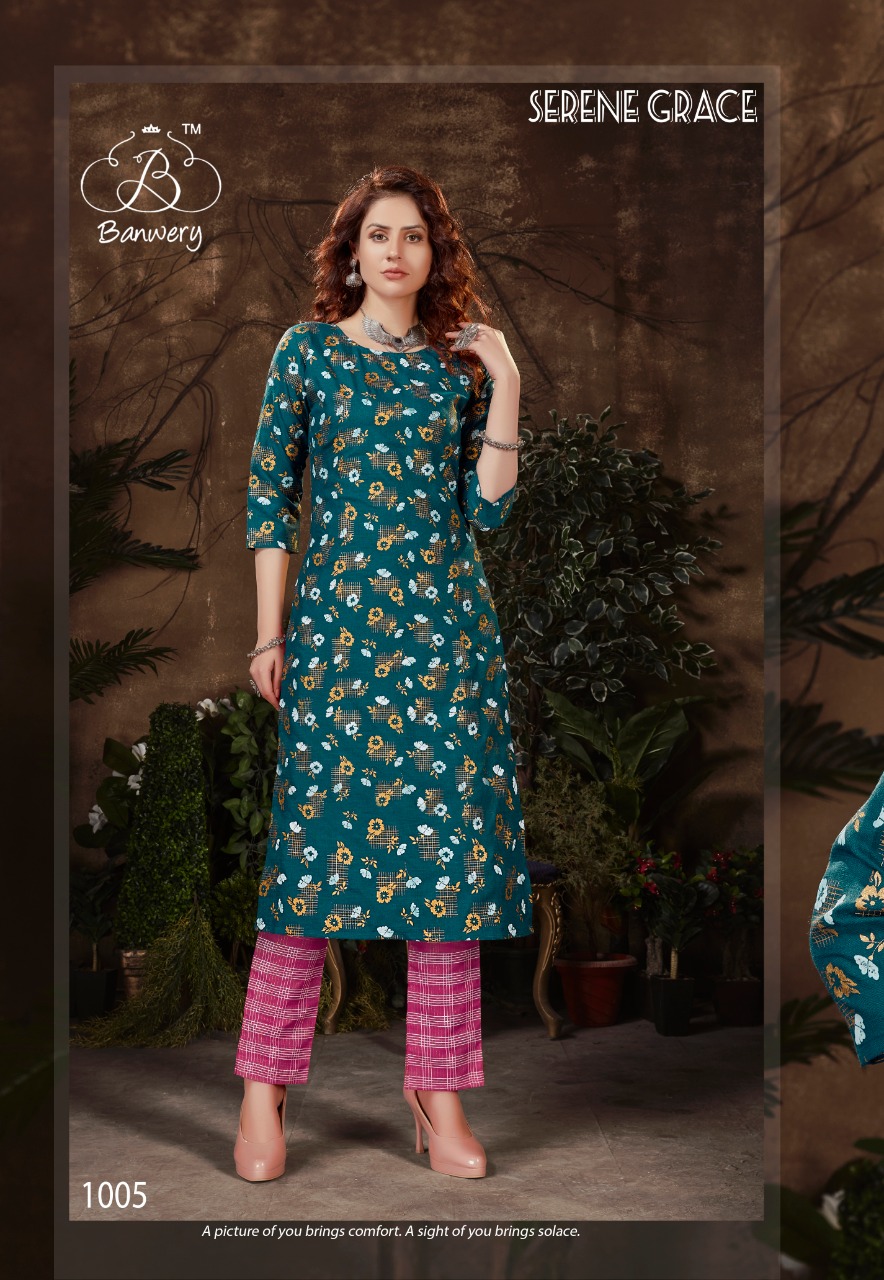Banwery Presents  Bell Bottam  Kurti With Bottom Collection