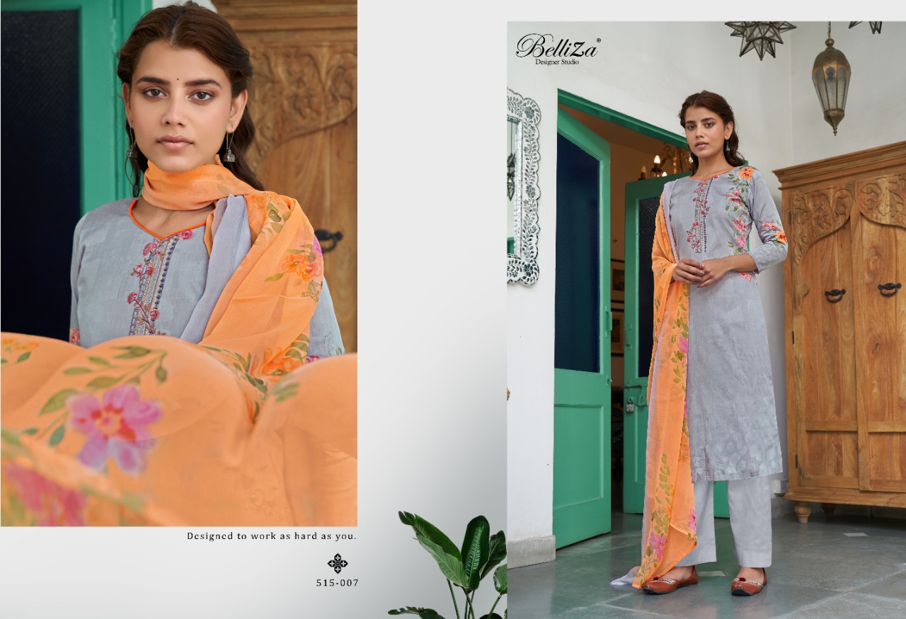 Belliza  Presents Ehsaas  Designer Dress Material Collection