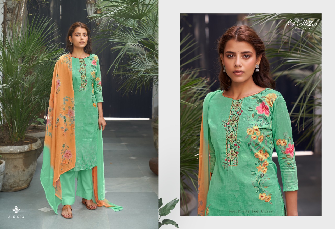 Belliza  Presents Ehsaas  Designer Dress Material Collection