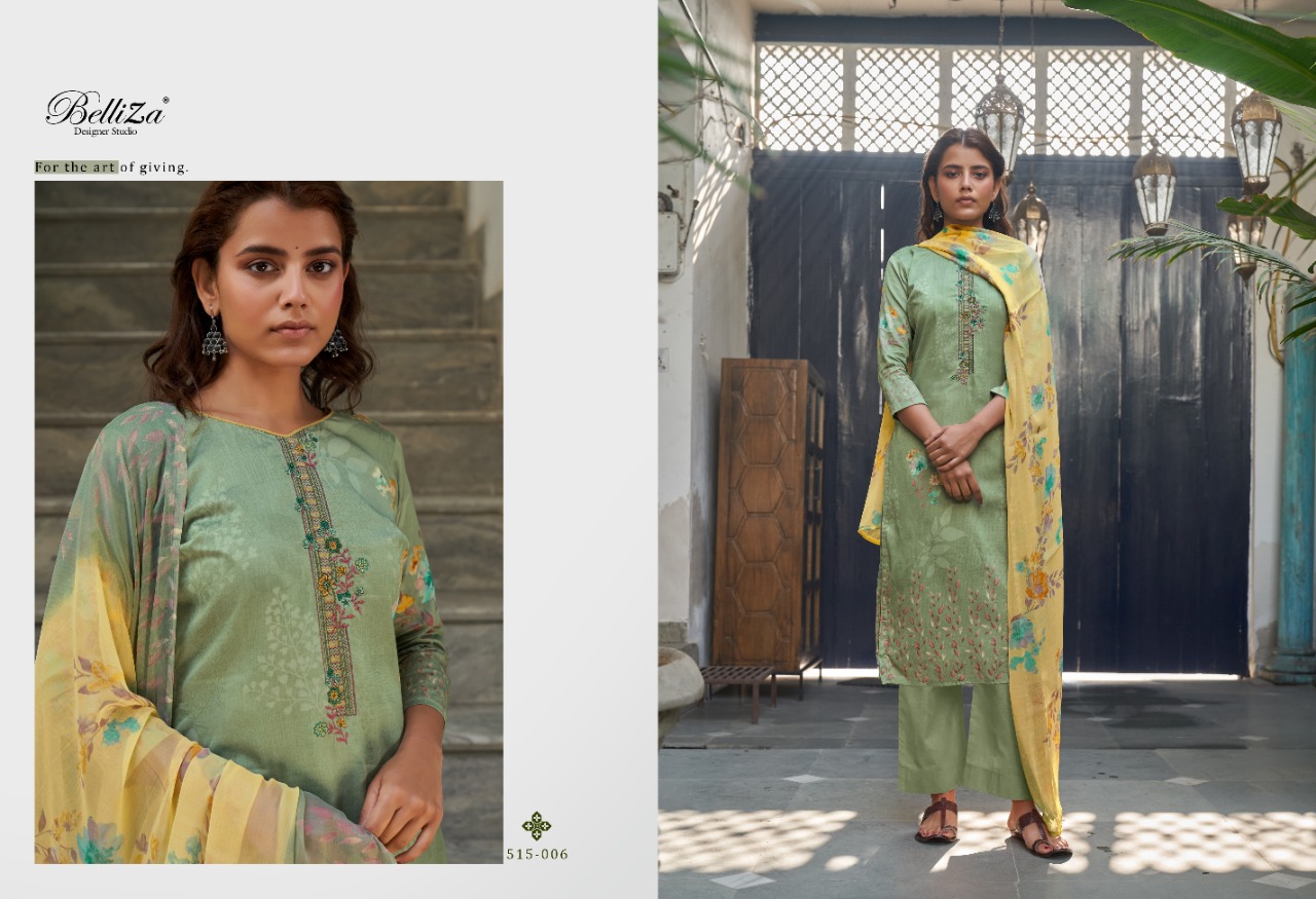 Belliza  Presents Ehsaas  Designer Dress Material Collection