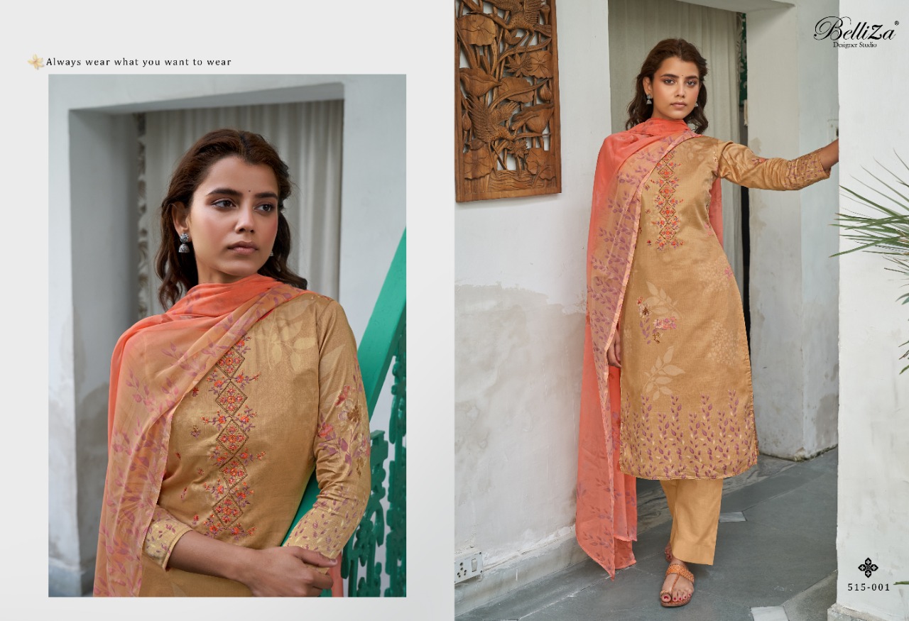 Belliza  Presents Ehsaas  Designer Dress Material Collection