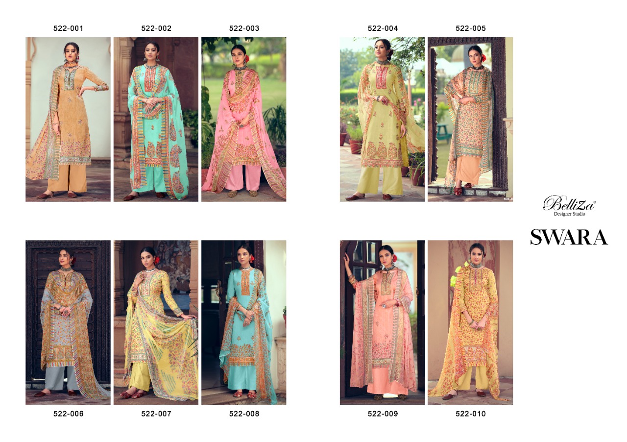 Belliza  Presents  Swara  Designer Dress Material Collection