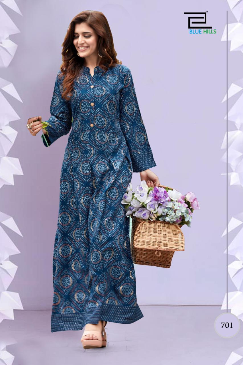 Blue Hills Launching Walkway Nx 7  Designer Long Kurti Collection