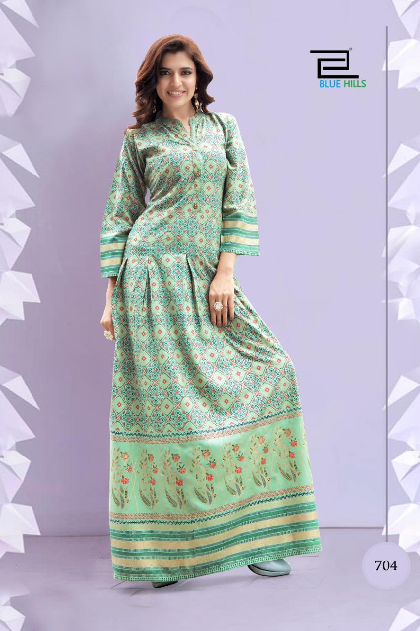 Blue Hills Launching Walkway Nx 7  Designer Long Kurti Collection