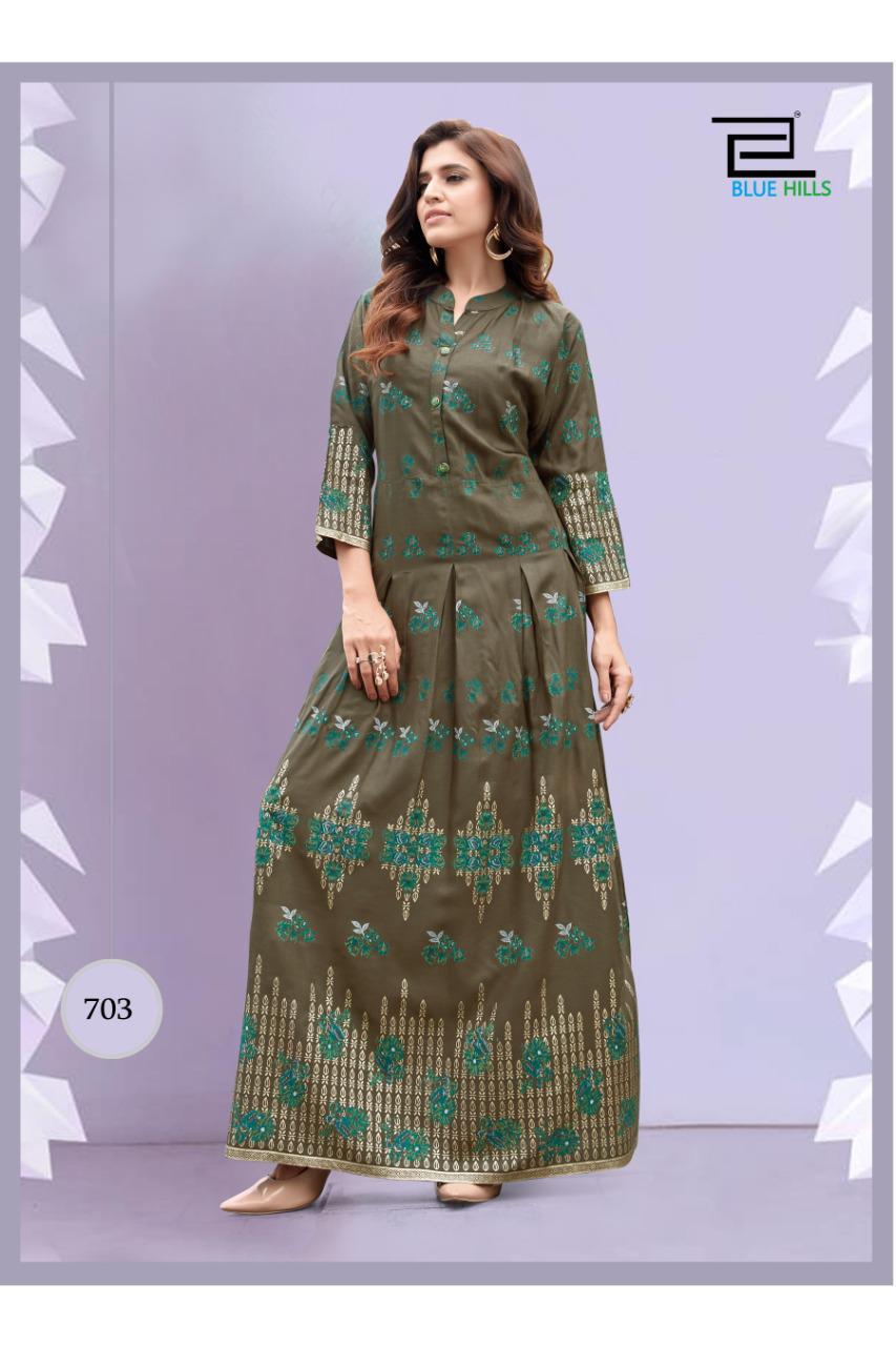 Blue Hills Launching Walkway Nx 7  Designer Long Kurti Collection