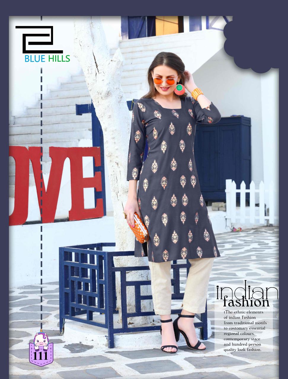 Blue Hills Presents  Divine  Vol 1   Designer Kurtis Collection