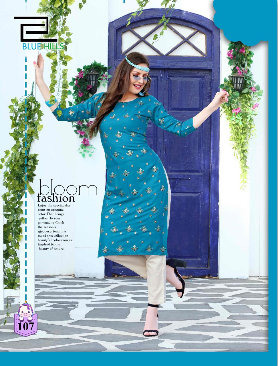 Blue Hills Presents  Divine  Vol 1   Designer Kurtis Collection