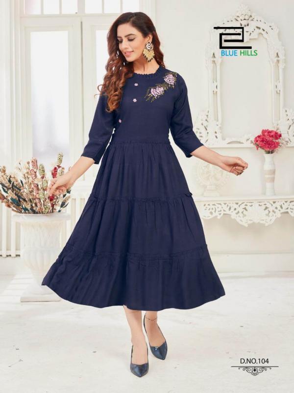 Blue Hills Presents  Mohini Vol  1  Designer Long Kurtis Collection