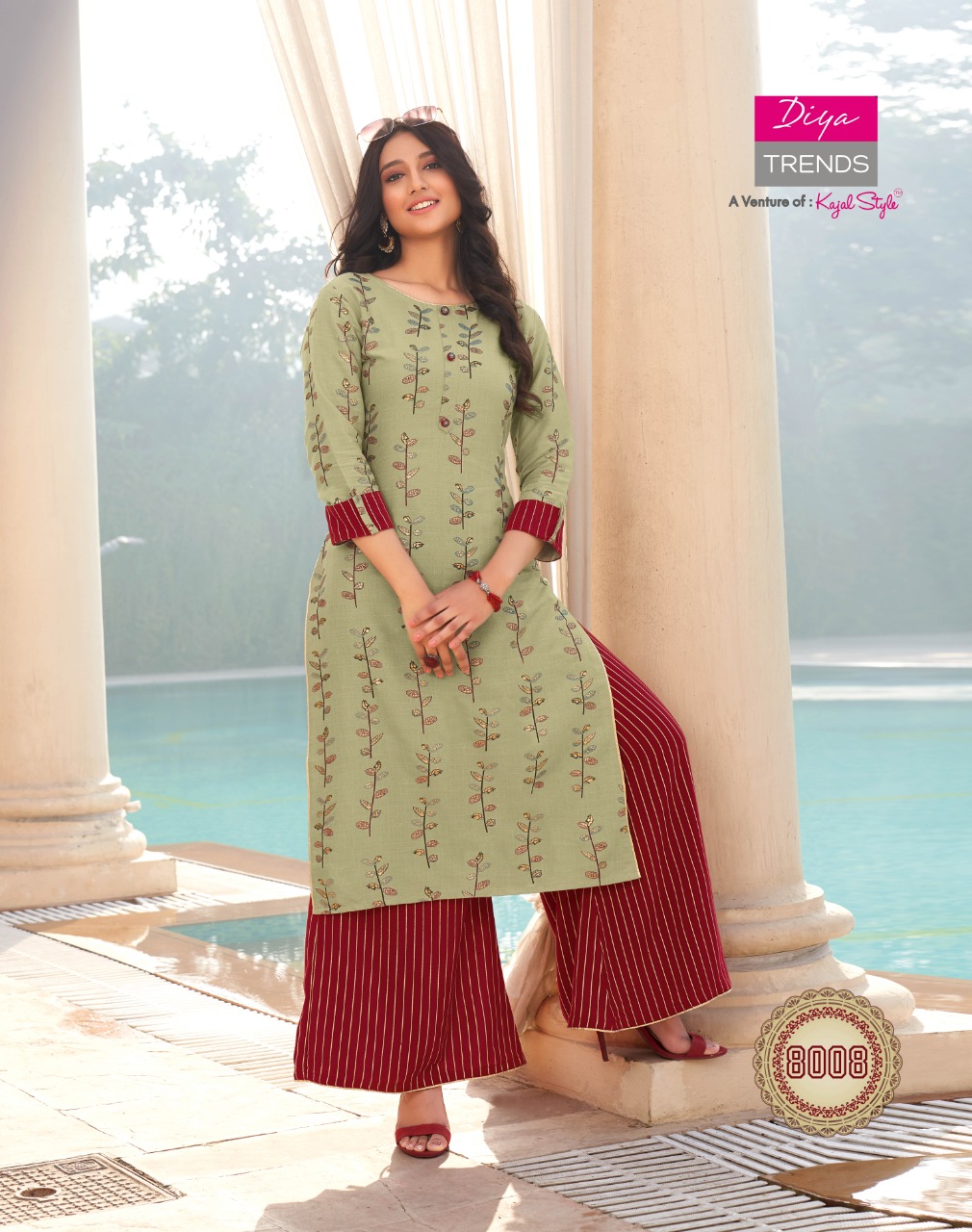 Diya Trends Presents Bibas Vol  8 Kurti With Bottom Collection