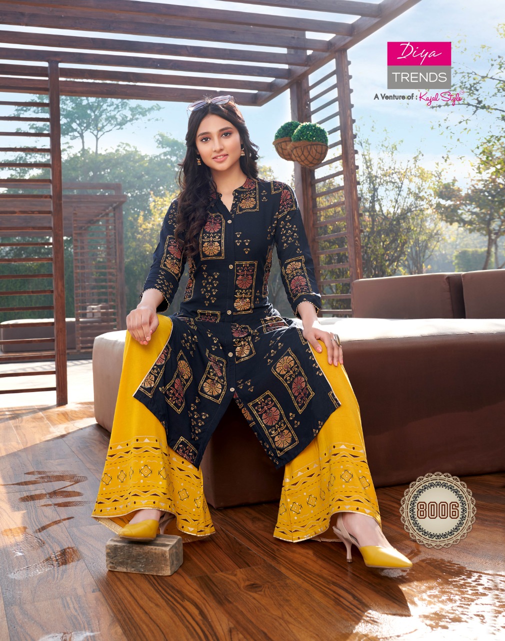 Diya Trends Presents Bibas Vol  8 Kurti With Bottom Collection