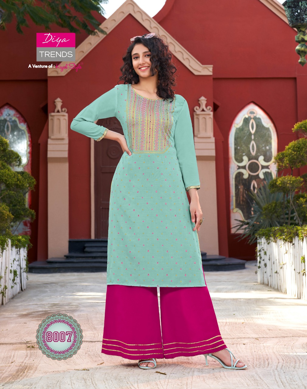 Diya Trends Presents Bibas Vol  8 Kurti With Bottom Collection