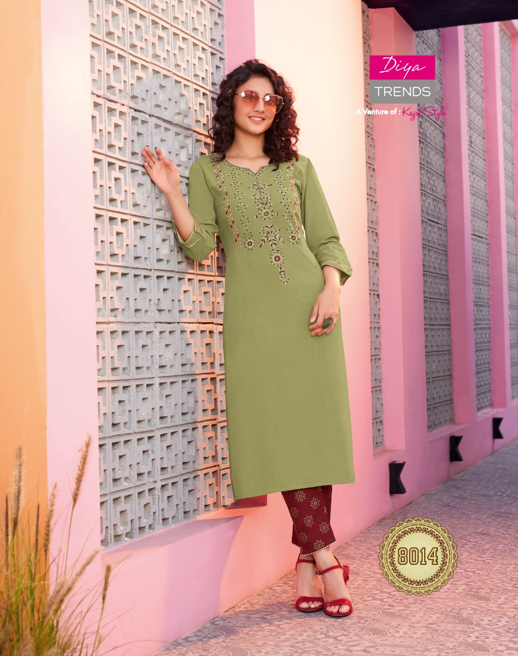 Diya Trends Presents Bibas Vol  8 Kurti With Bottom Collection