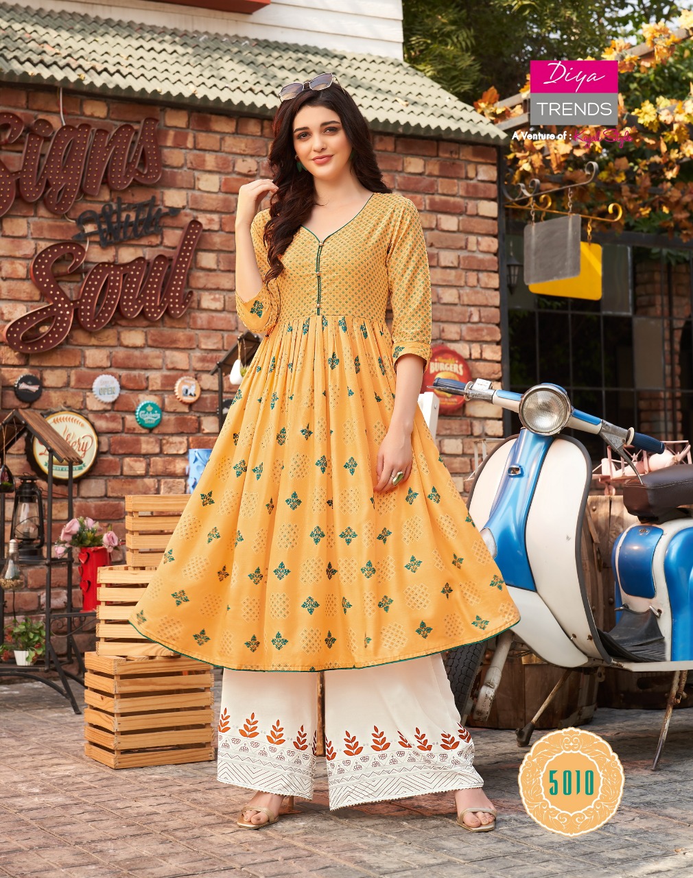 Diya Trends  Presents Ethnicity  Vol  5  Long Kurtis Collection