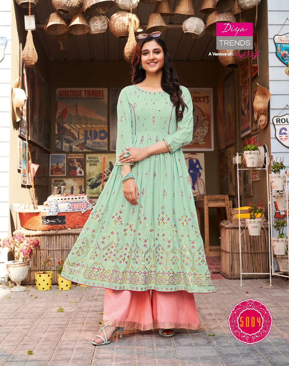 Diya Trends  Presents Ethnicity  Vol  5  Long Kurtis Collection