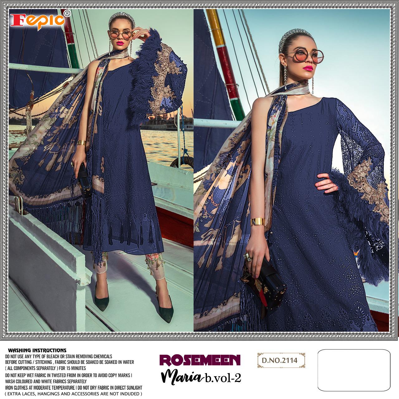 Fepic  Presents Rosemeen Maria B  Vol 2 Pakistani Salwar Suits