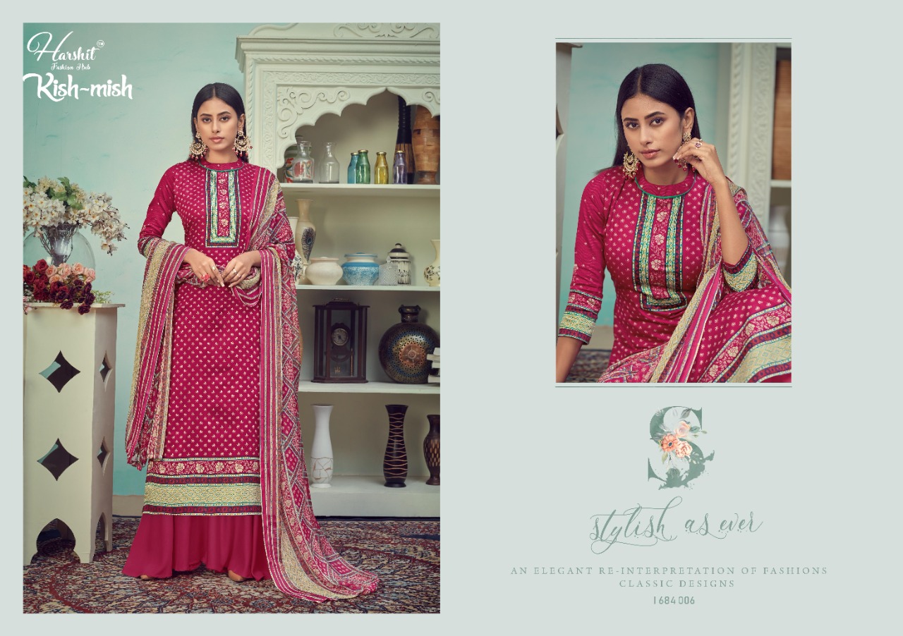 Harshit  Presents Kishmish  Designer Dress Material