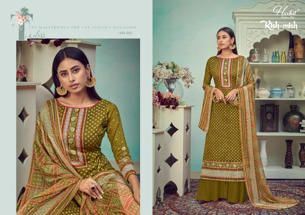 Harshit  Presents Kishmish  Designer Dress Material