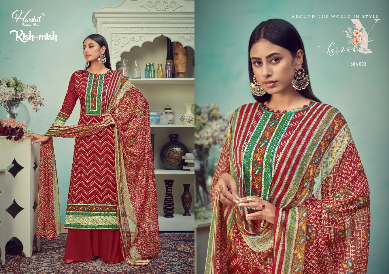 Harshit  Presents Kishmish  Designer Dress Material