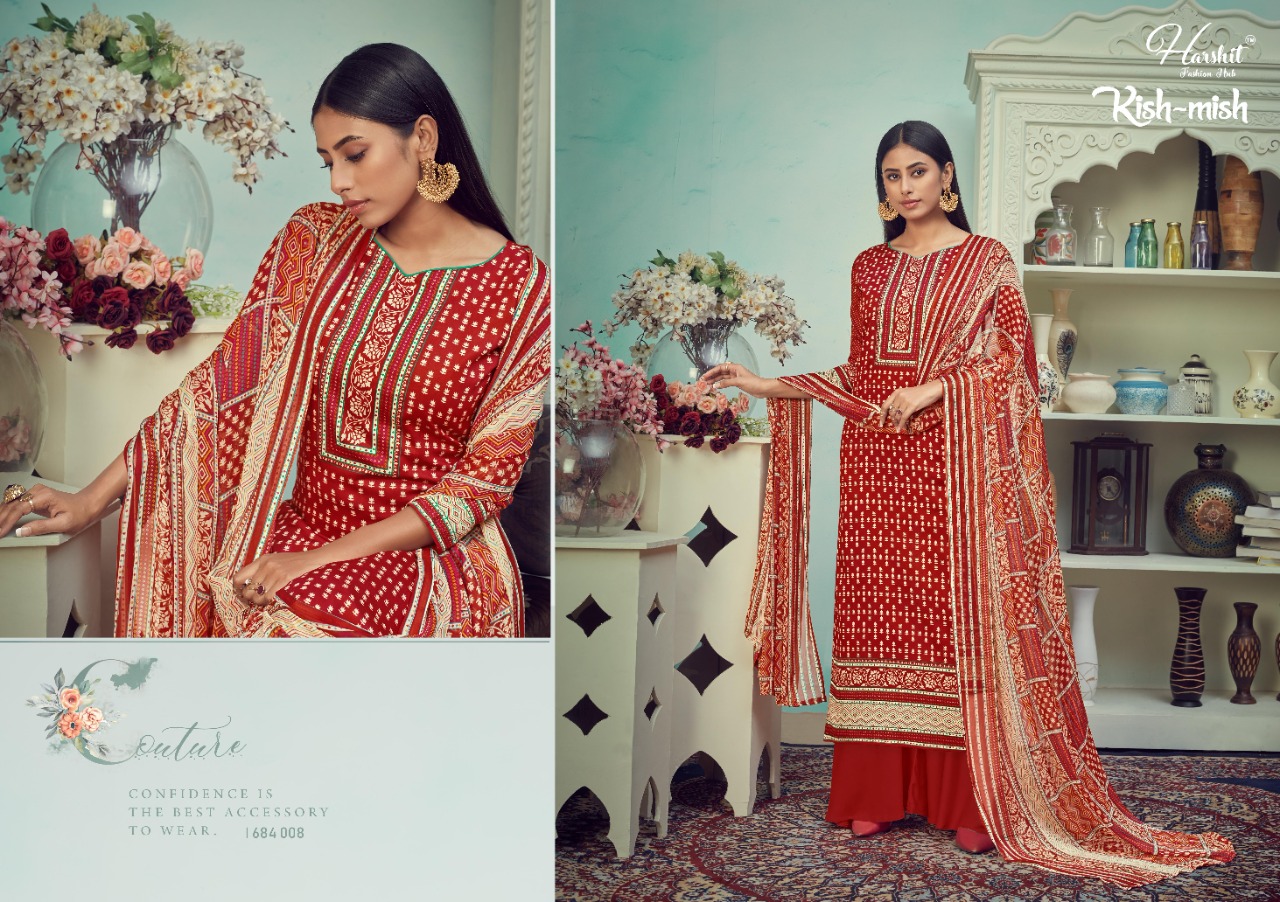 Harshit  Presents Kishmish  Designer Dress Material