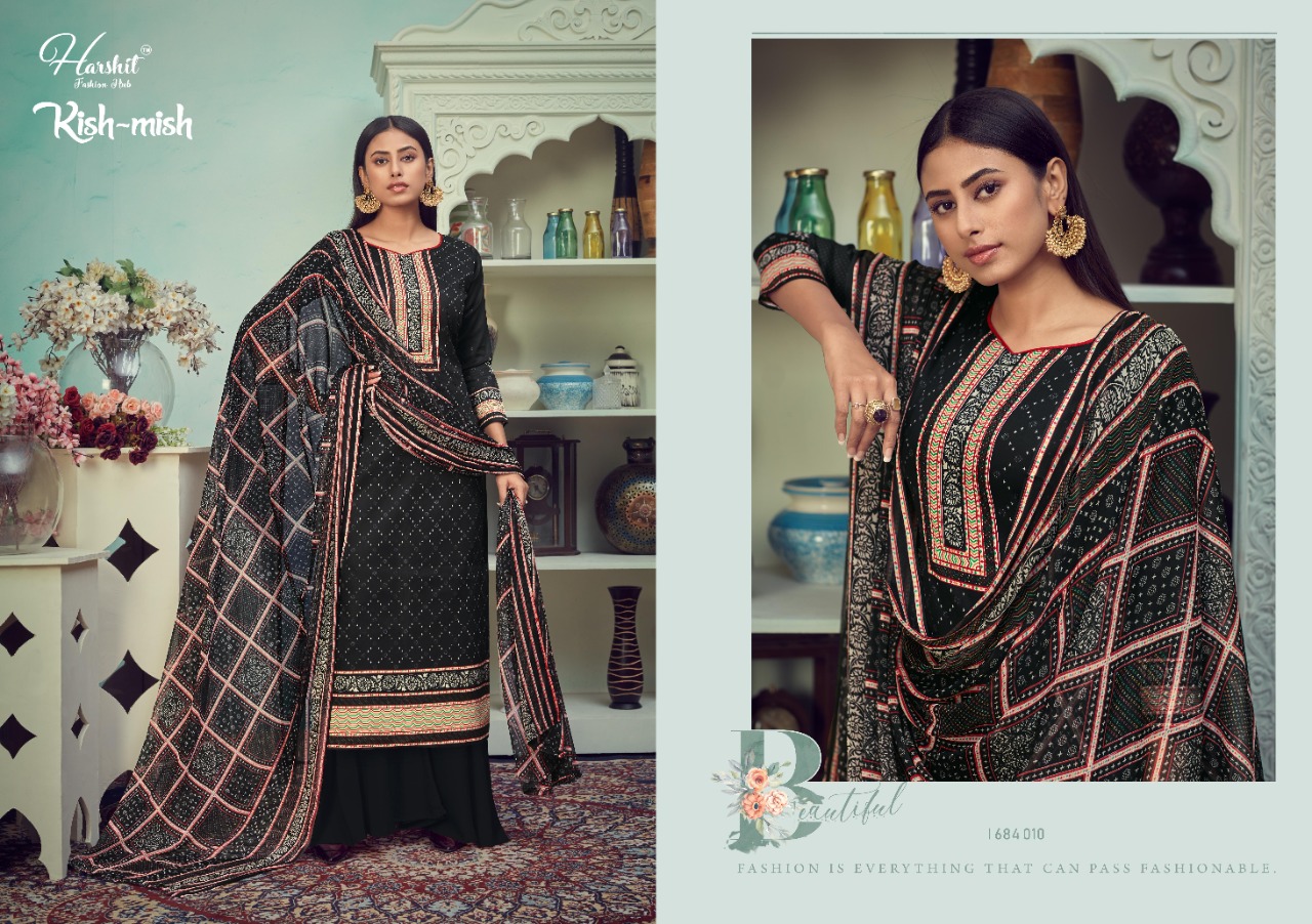 Harshit  Presents Kishmish  Designer Dress Material