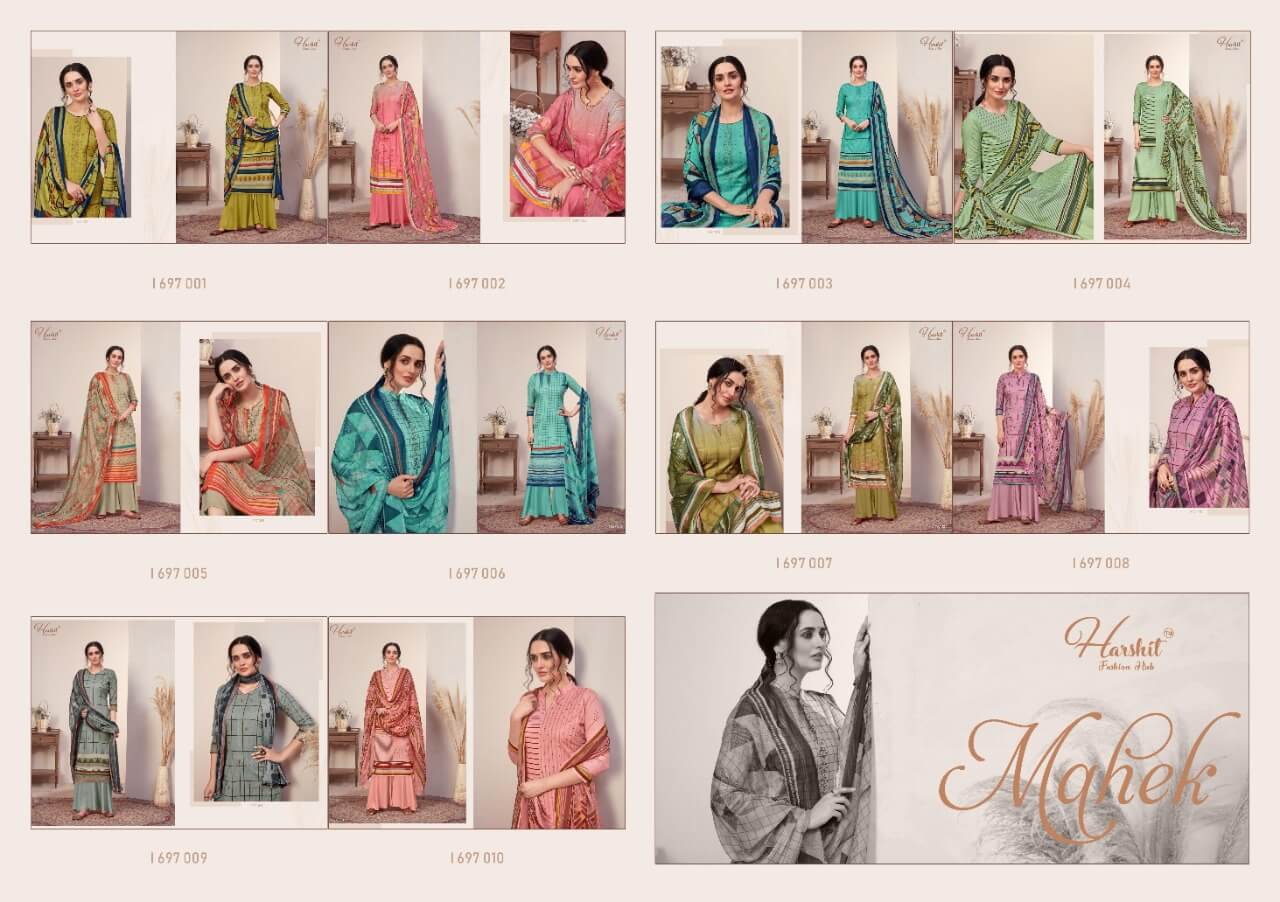 Harshit Presents Mahek   Digital Printed Dress Material