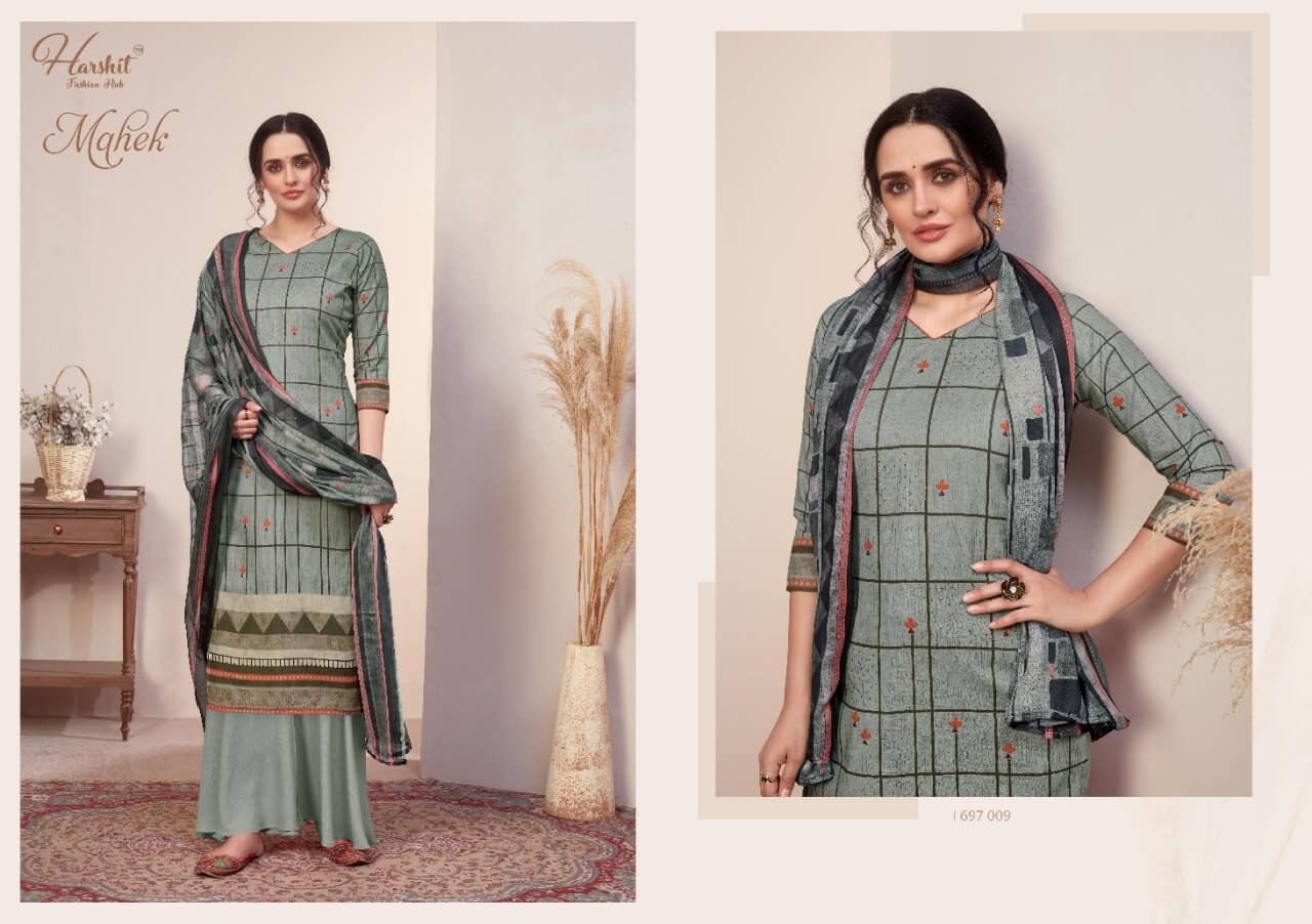Harshit Presents Mahek   Digital Printed Dress Material