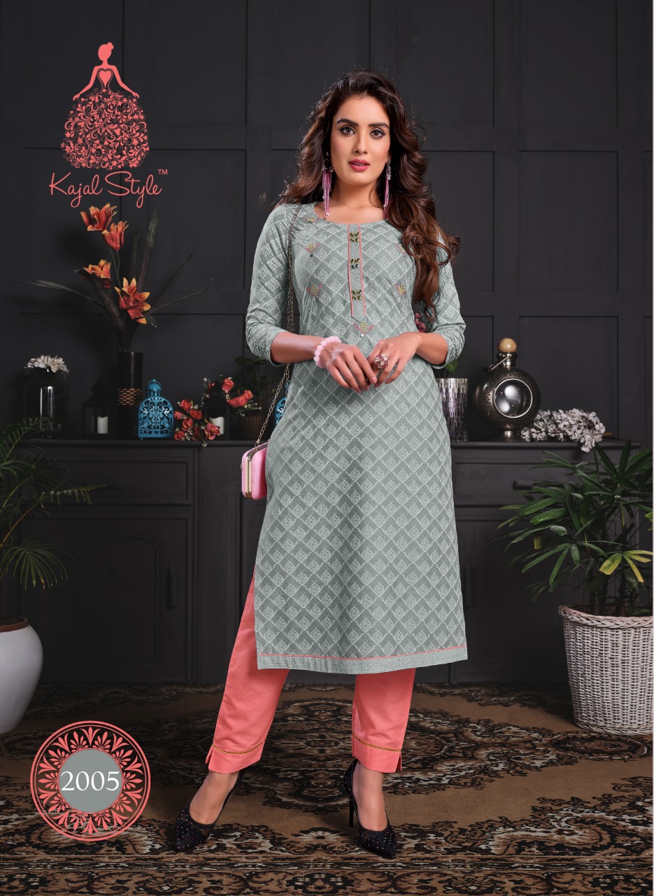 Kajal Style Presents Paradise Vol  2  Kurti With Bottom Collection