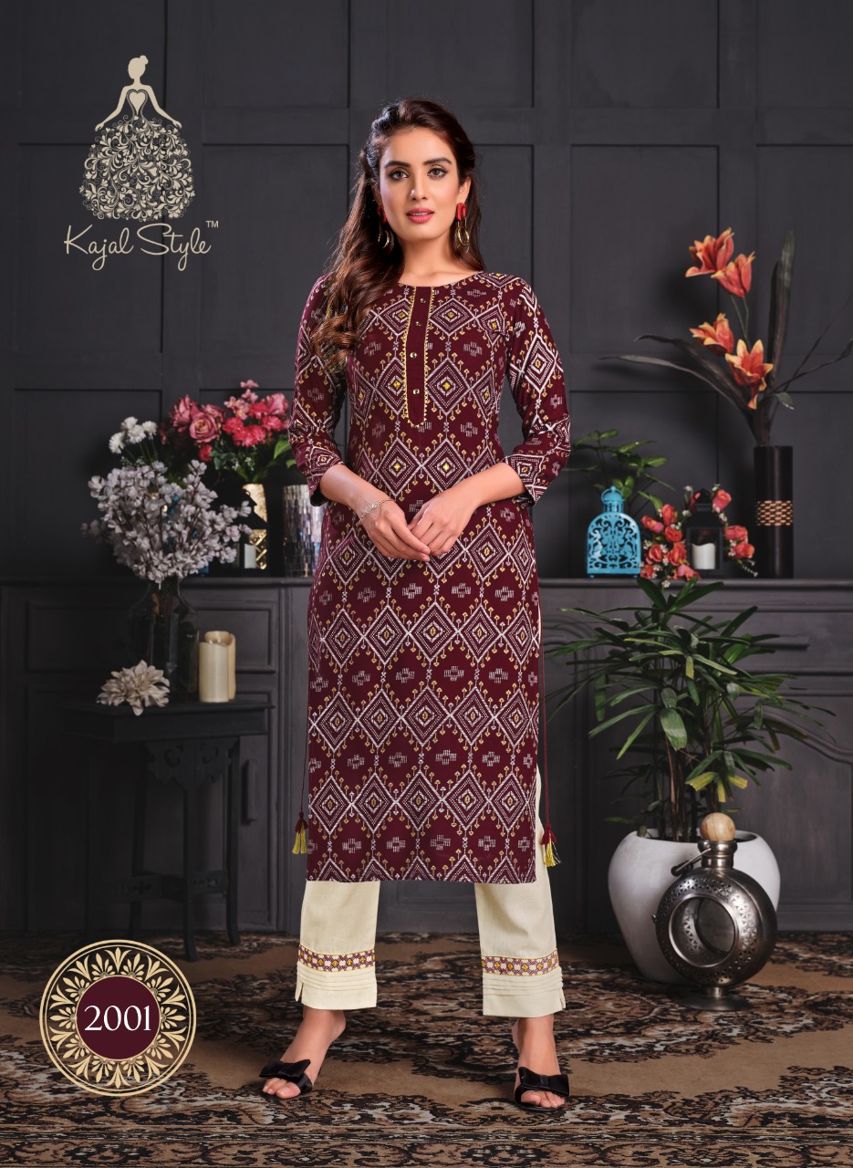 Kajal Style Presents Paradise Vol  2  Kurti With Bottom Collection