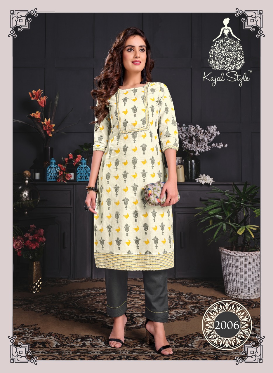 Kajal Style Presents Paradise Vol  2  Kurti With Bottom Collection