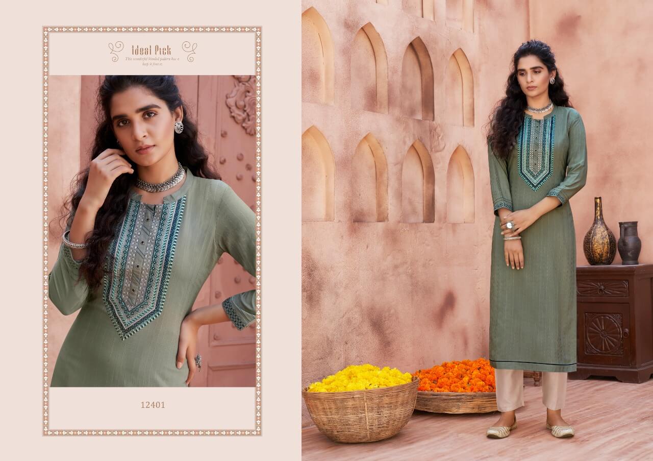 Kalaroop Presents  Pili  Vol 2  Fancy Designer Kurtis Collection