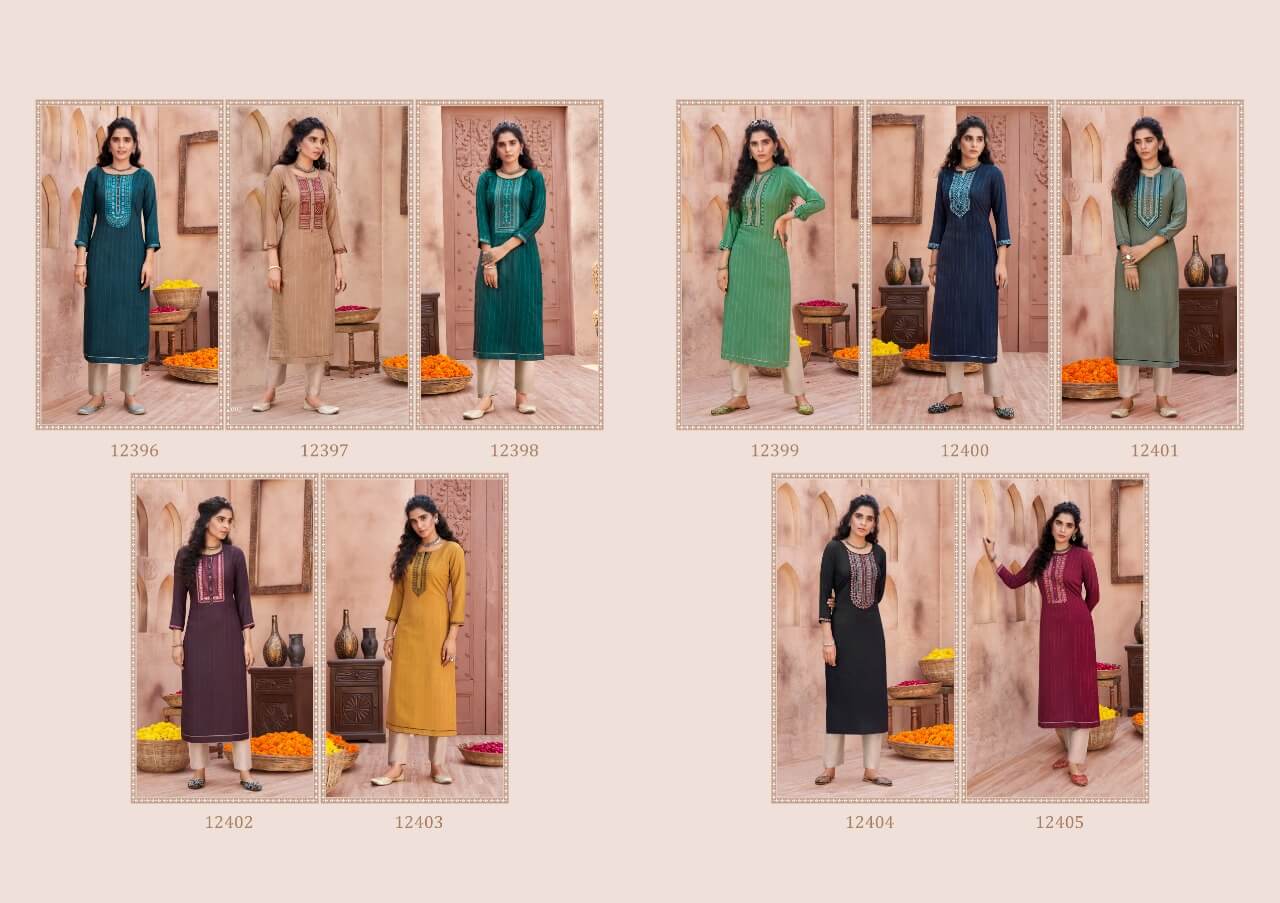 Kalaroop Presents  Pili  Vol 2  Fancy Designer Kurtis Collection