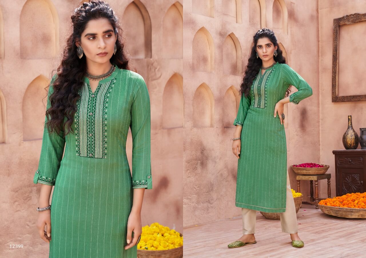Kalaroop Presents  Pili  Vol 2  Fancy Designer Kurtis Collection