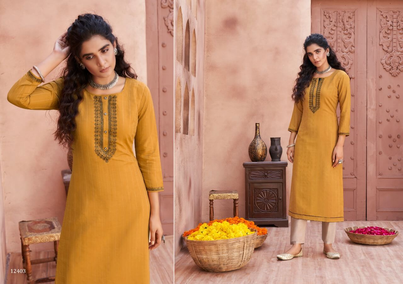 Kalaroop Presents  Pili  Vol 2  Fancy Designer Kurtis Collection