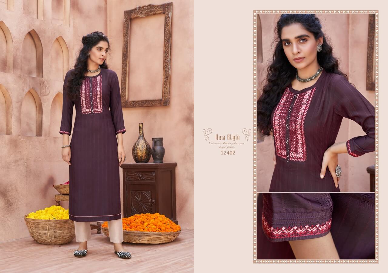 Kalaroop Presents  Pili  Vol 2  Fancy Designer Kurtis Collection