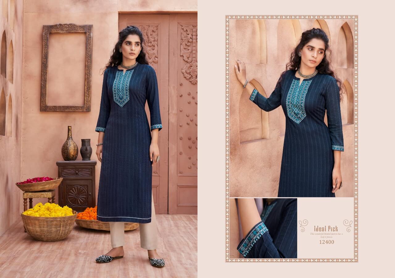 Kalaroop Presents  Pili  Vol 2  Fancy Designer Kurtis Collection