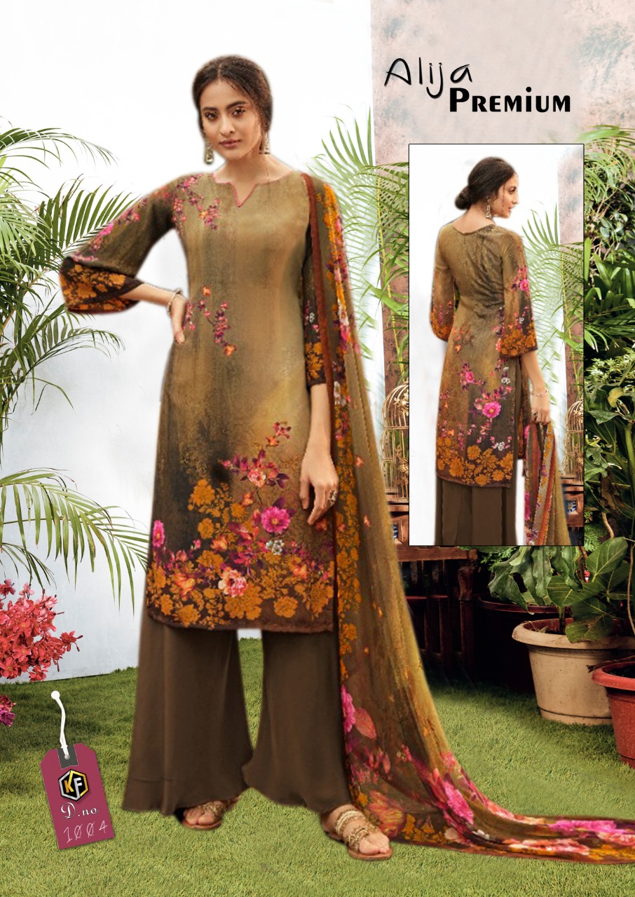 Alija Premium  Luxury  Printed Dress Materials