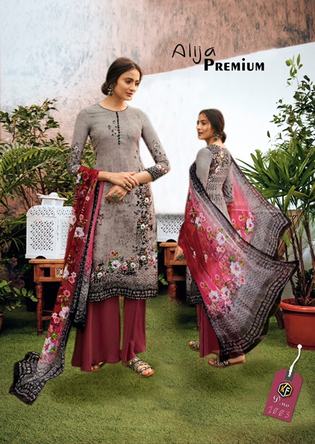 Alija Premium  Luxury  Printed Dress Materials