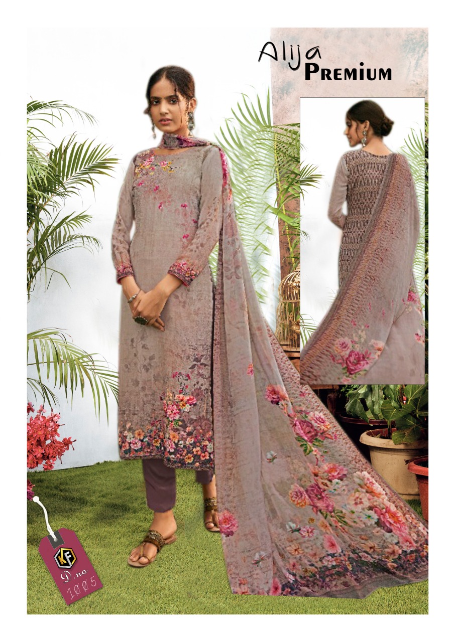 Alija Premium  Luxury  Printed Dress Materials