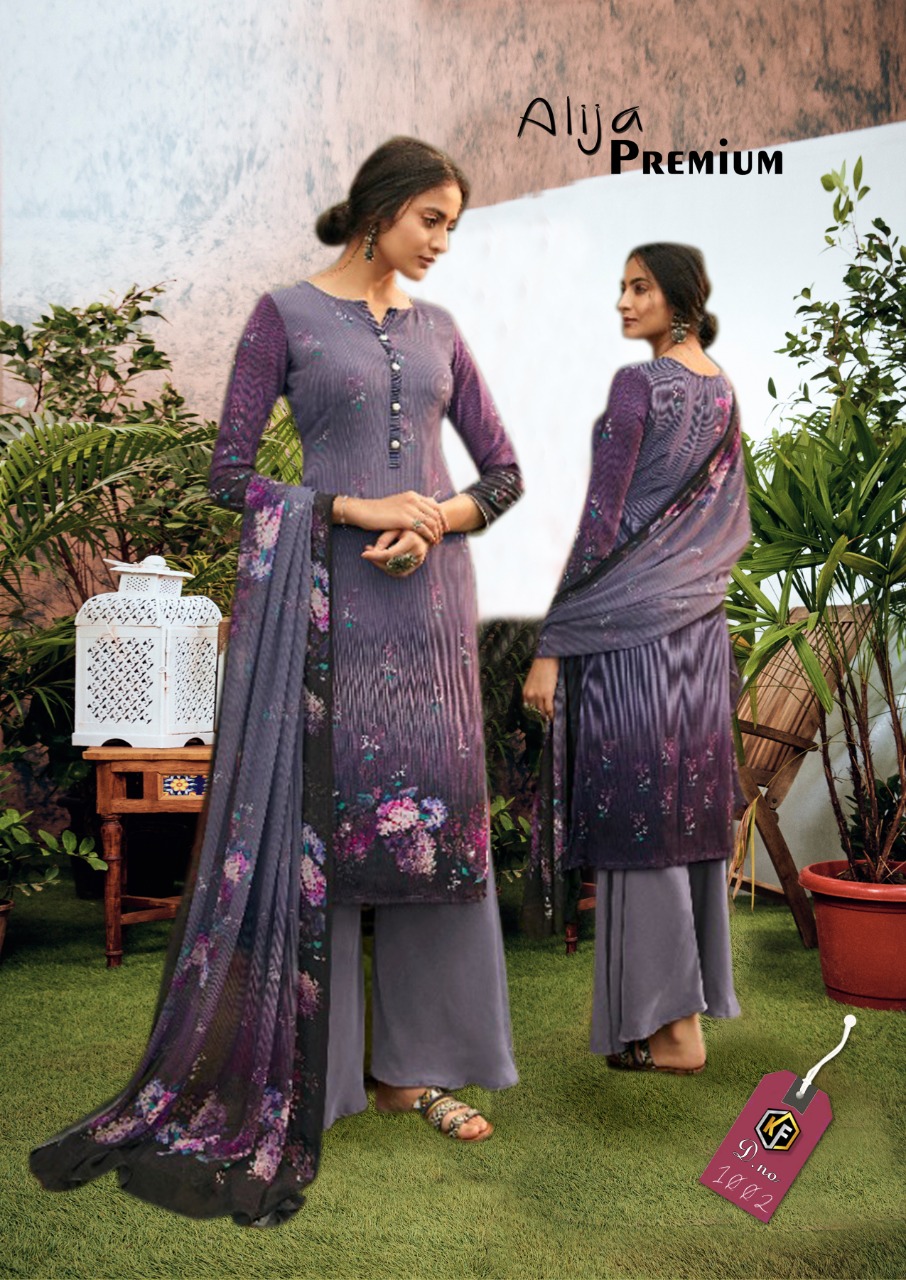 Alija Premium  Luxury  Printed Dress Materials