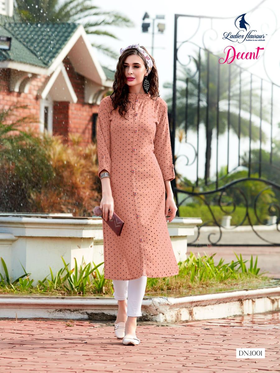 Ladies Flavour Presents  Decent Ethnic Wear Designer  Kurtis Collection