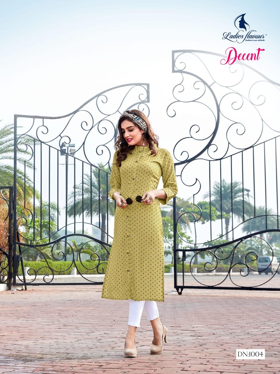 Ladies Flavour Presents  Decent Ethnic Wear Designer  Kurtis Collection