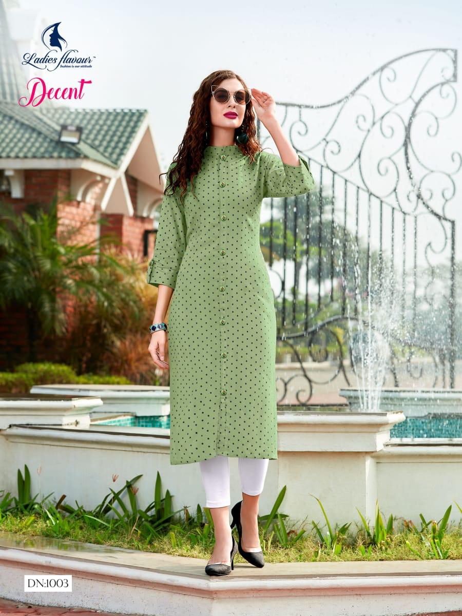 Ladies Flavour Presents  Decent Ethnic Wear Designer  Kurtis Collection