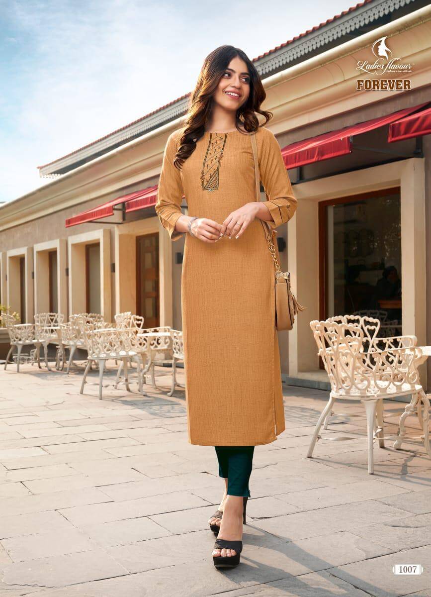 Ladies Flavour Presents  Forever  Designer  Kurtis Collection