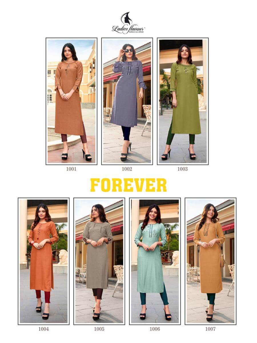 Ladies Flavour Presents  Forever  Designer  Kurtis Collection