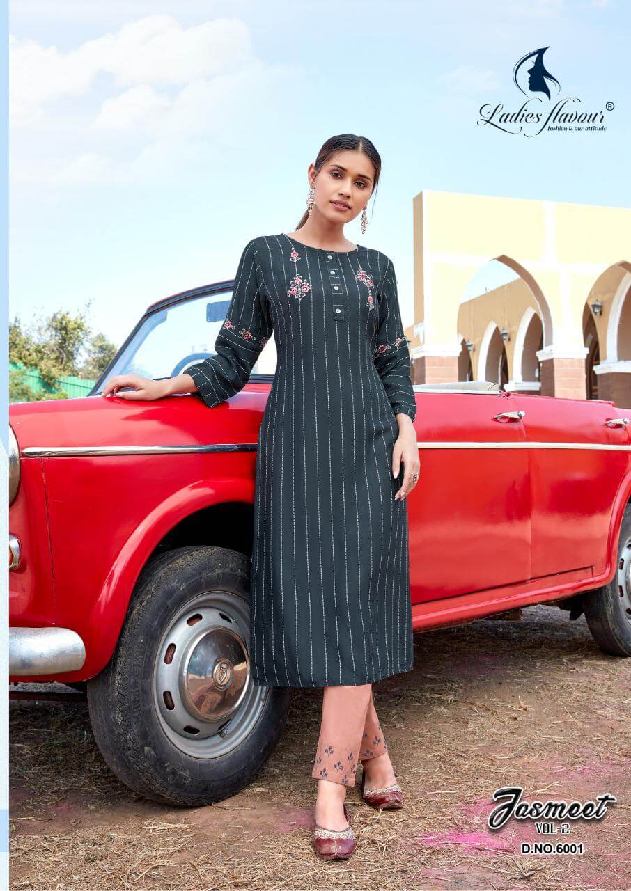 Ladies Flavour Presents  Jasmeet  Vol 2  Kurti With Bottom